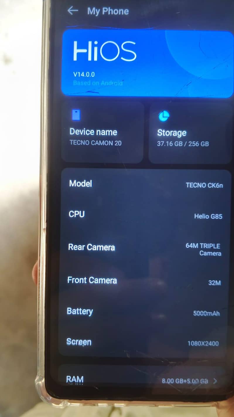 Tecno CAMON 20 7