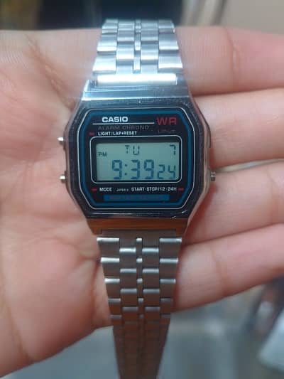 . original Casio digital watch . brand new. stainless steel