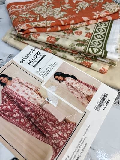 Edenrobe lawn 3pc printed suit on sale prices