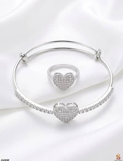 FANCY BEAUTIFUL ZIRQOON BANGLE +RING