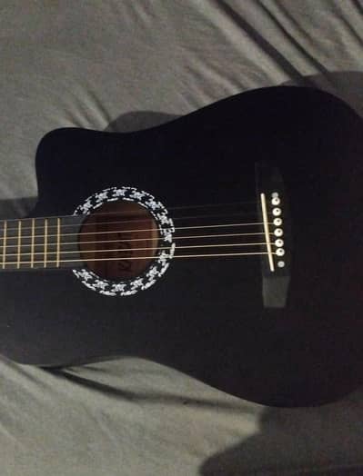 38 inch acoustic guitar, 2 pack Strings, bag, strap and picks