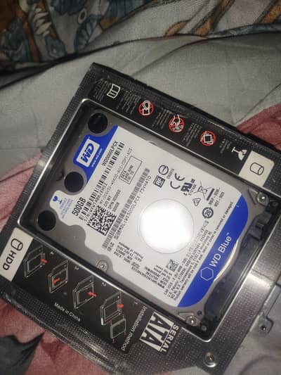 500 GB 2.5 inch HDD with caddy