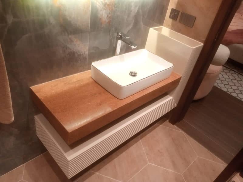 Corian vanity Customised 4