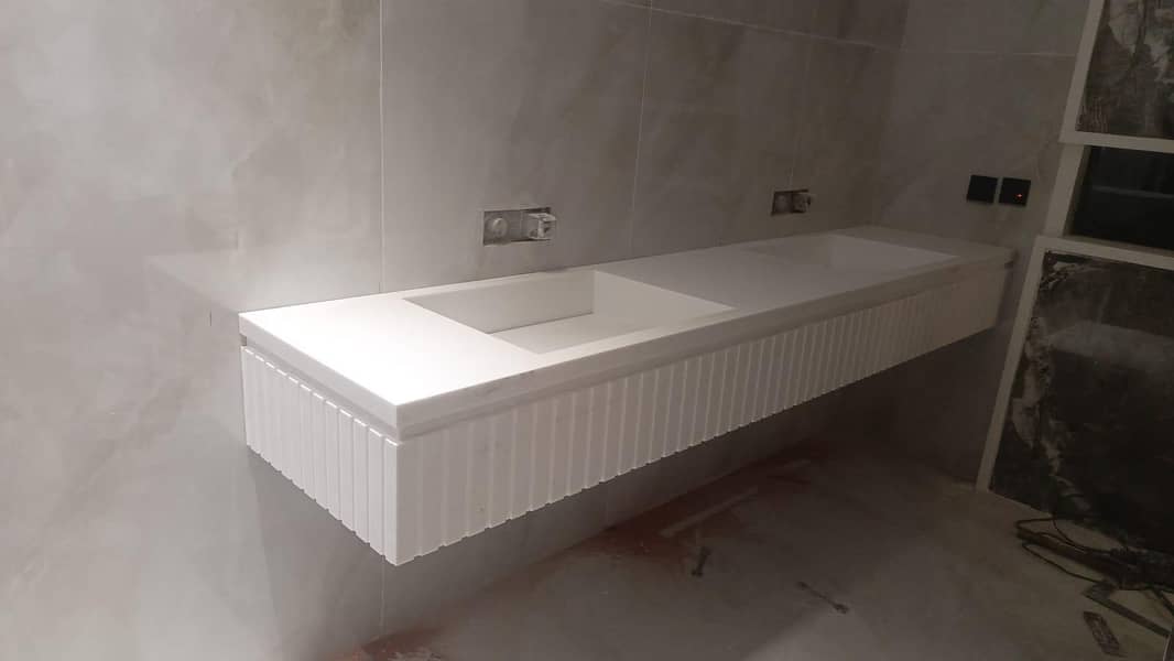 Corian vanity Customised 8