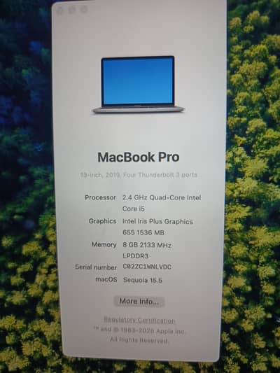 MAC Book 2019  Core i5