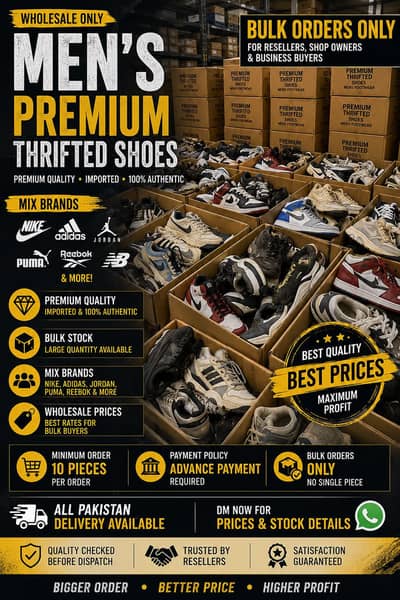 Premium Preloved Thrifted branded Shoes  available in Bulk Quantity