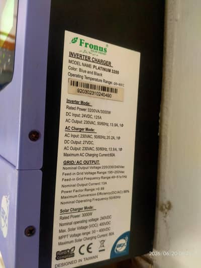 3 kw hybrid inverter fronus for sale