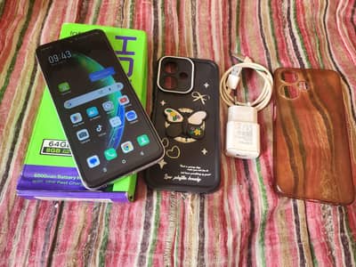 Infinix Hot 30 Play RAM/8gb/64gb Box+Charge+back cover