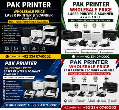 We deal in high-quality imported Laser Printers, Document Scanners