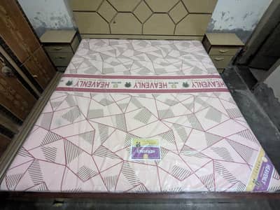 double bed with dresser