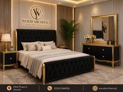 Bed Set | Wooden Bed | BedRoom Set | branded Bed Set | King size Bed