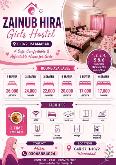 zainub hira girls hostel i-10/2