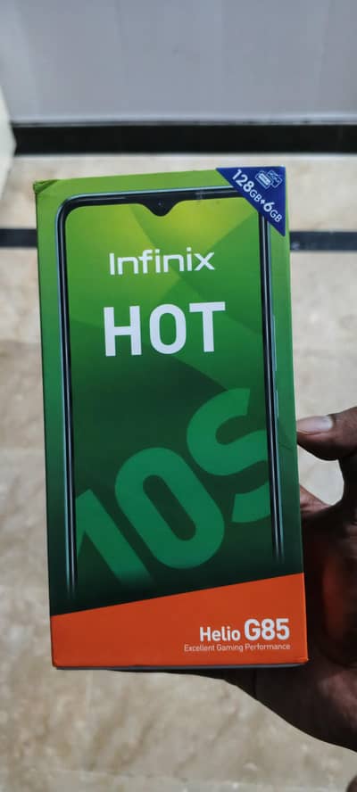 infinixhot 10s original completely box  without phone
