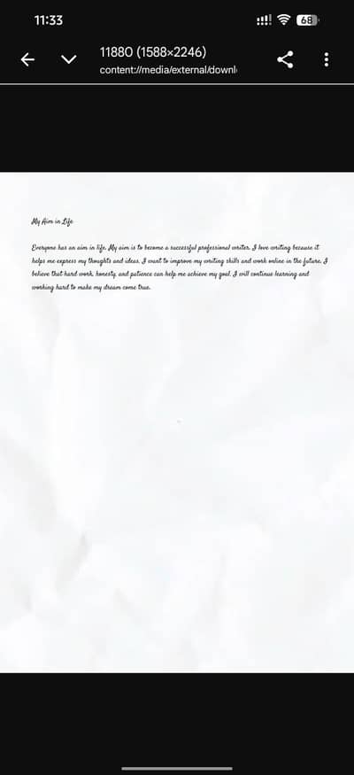 assignment work