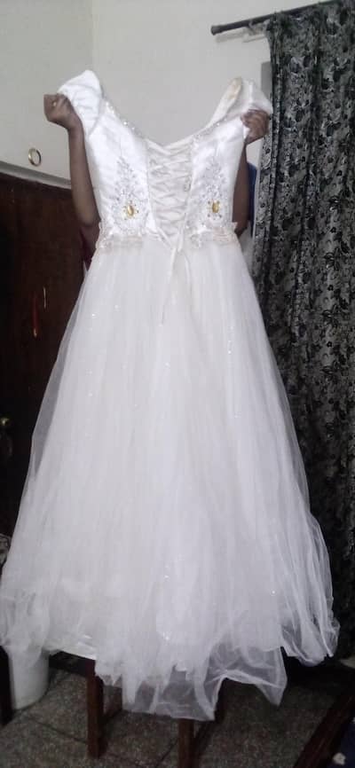 white bridal maxi