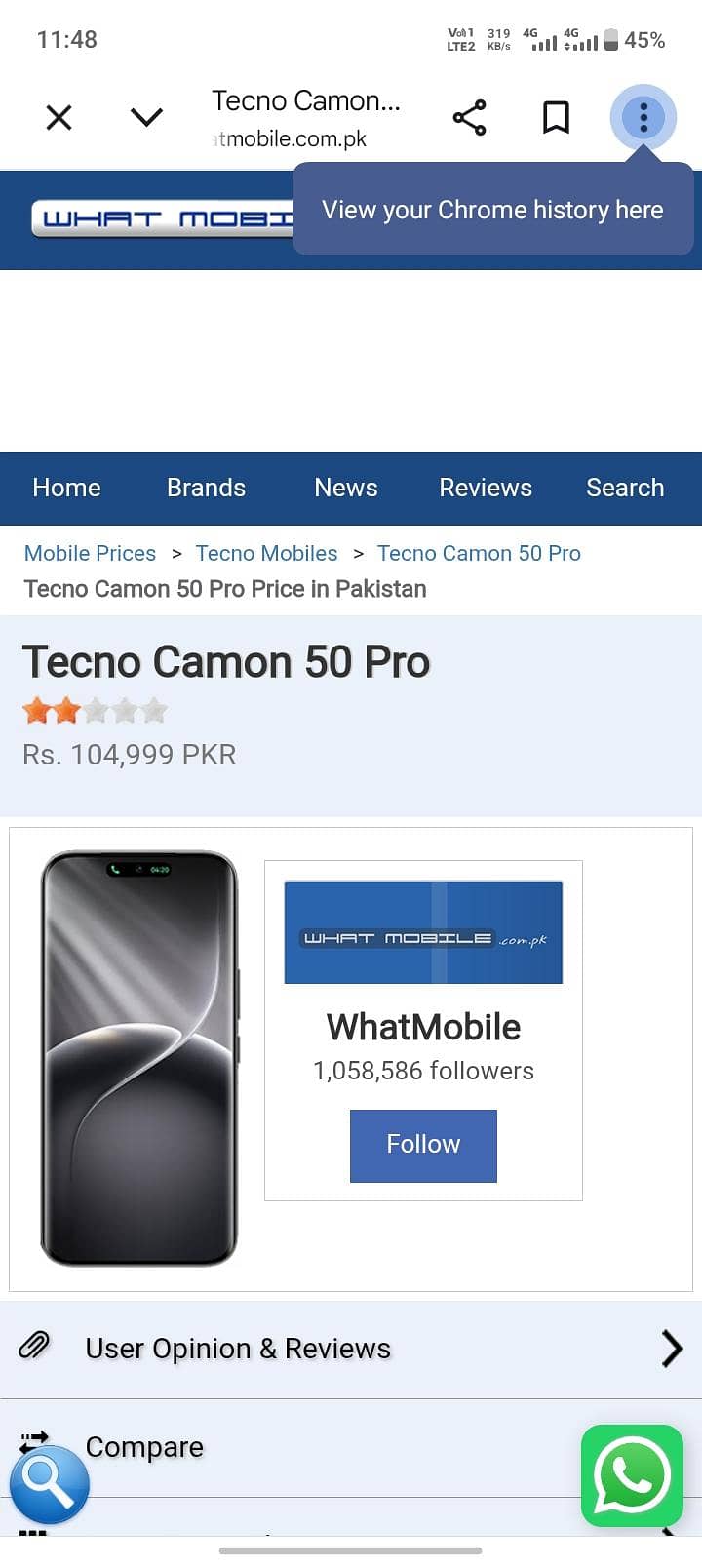 Tecno camon 50 pro 1