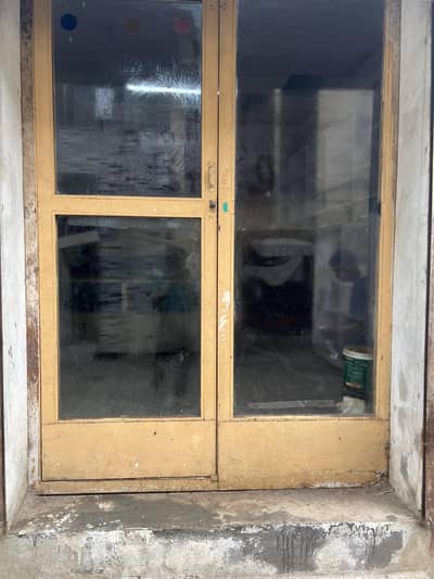 shop eneterance glass door with frame