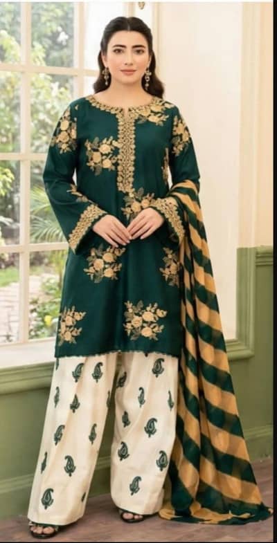 khaddi three piece