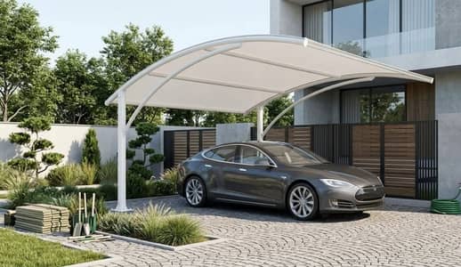 Folding shade | Tensile Pvc shade | New Modern Car Shade | Car porch