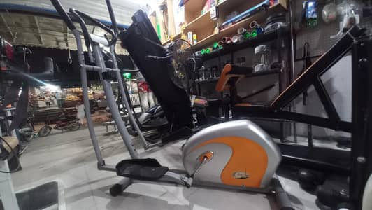 SLIMLINE elliptical cycle cross trainer magnetic cycle exercise bike