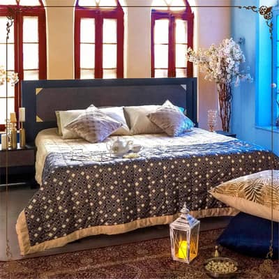 Habitt King Bed with Side Tables