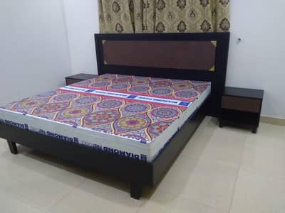 Habitt King Bed with Side Tables