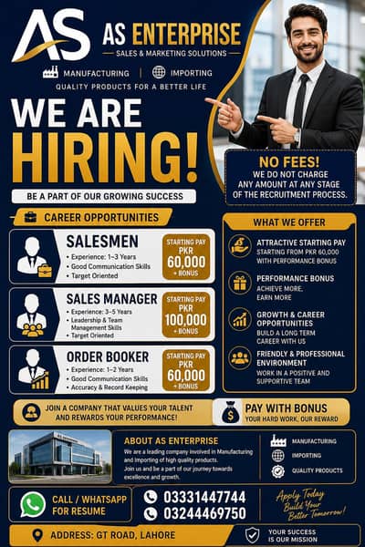 Sales manager & salemen