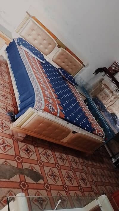 king size bad sheesha side tables  sofas & king size spring matris