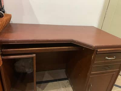 large wooden table /computer table