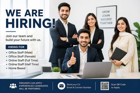 we are hiring office base full time part time
