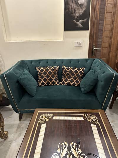 Antique style two piece sofa