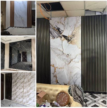 PVC wallpanel- Wpc wallpanel-Fluted wall panel-Solid panel-Media wall 1