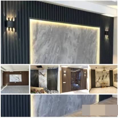 PVC wallpanel- Wpc wallpanel-Fluted wall panel-Solid panel-Media wall 4