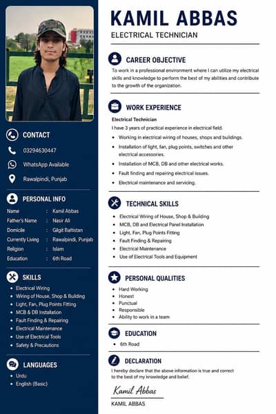 Electrician / Electrical Technician