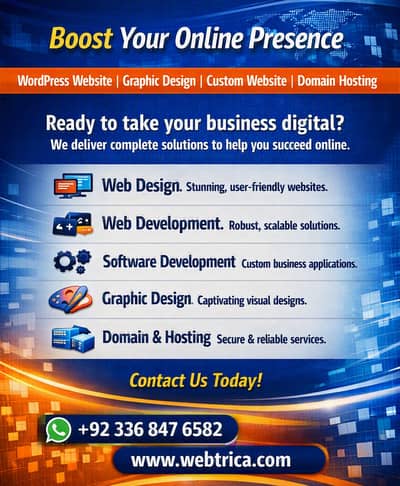 Wordpress Website | Logo Design | Ecommerce Website | Domain Hosting