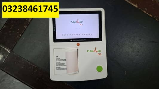 used china ECG THREE chanel with battery backup