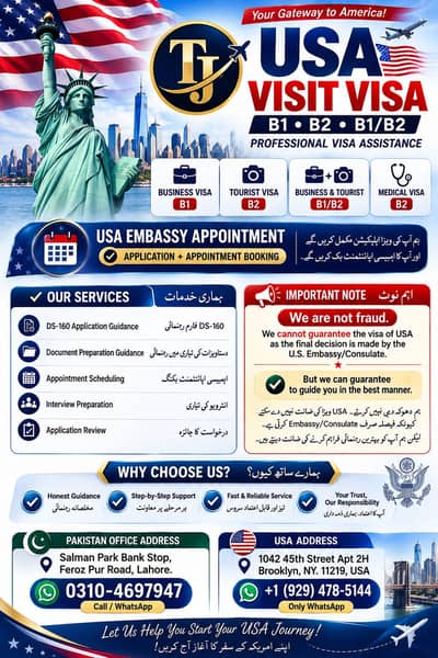 USA VISIT VISA/ APPOINTMENTS