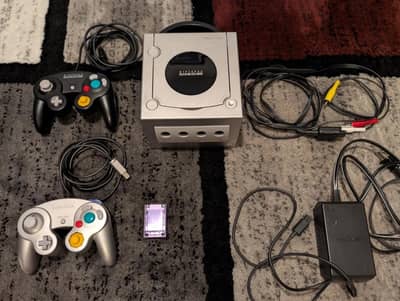 Silver Nintendo Gamecube Console