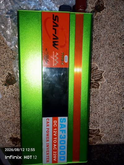 SAF3000D DC 12v to Ac 230V inverter