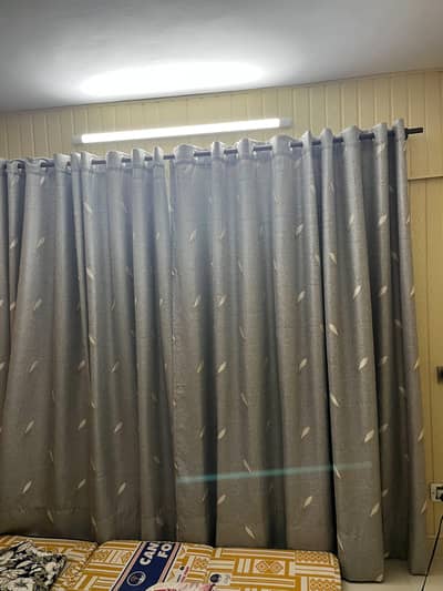Grey Colour Curtains 2 piece