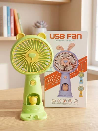  Cute Portable USB Mini Fan 