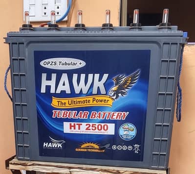 Hawk HT-2500 Tall Tubular Battery 230AH