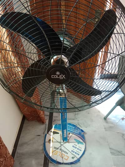 pedestal fan colour black