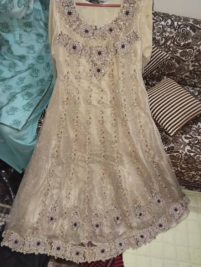 Wedding/Party wear Heavy Embroidered Net Maxi