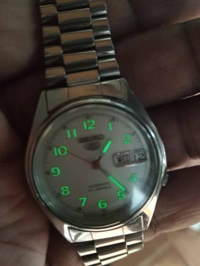 Seiko 5 automatic watch for men 7s26 day and date watch