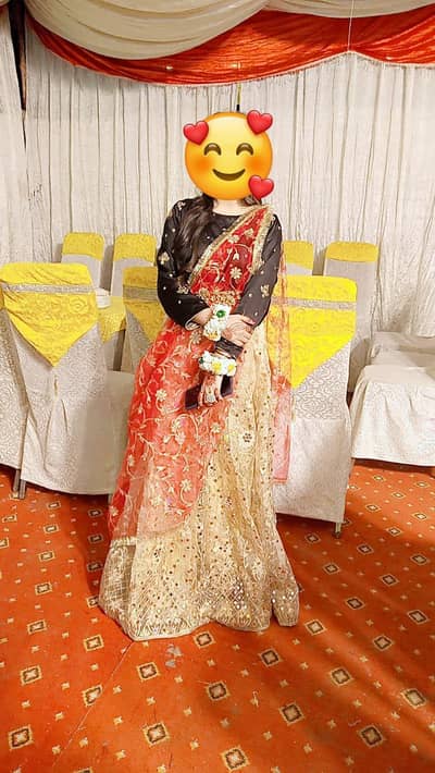 Beautiful Black/Golden Wedding/Party wear Lehnga