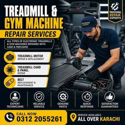 Treadmill Repair at Your Doorstep – All  Karachi | Treadmill Services