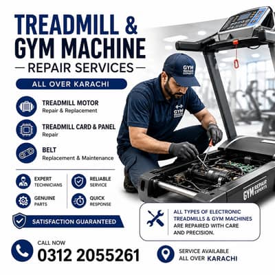 Treadmill Repair at Your Doorstep – All Over Karachi | Treadmill Serv