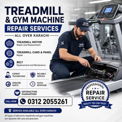 Treadmill Motor, Card Repair & Belt Replacement Karachi | Treadmill