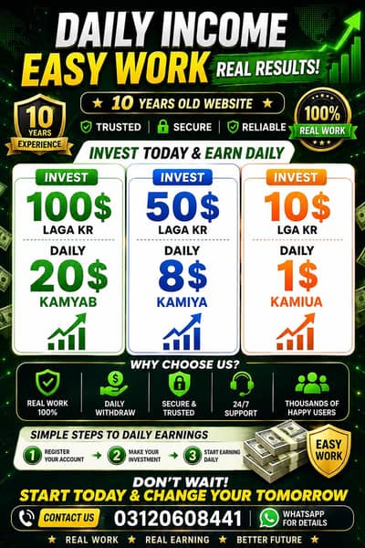 Online Work Opportunity | Start from 10$ | Daily Earning Potential